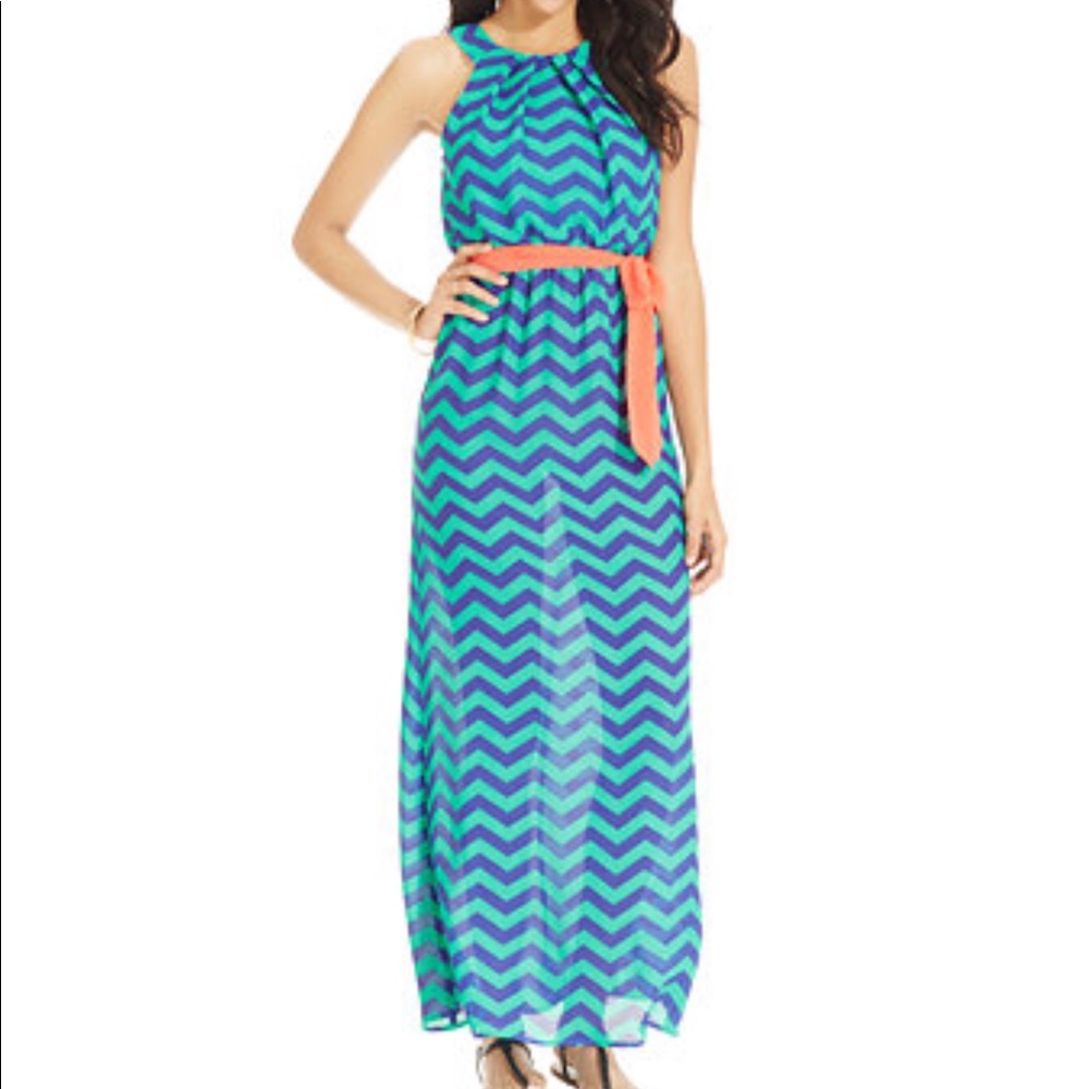 Chevron Maxi Dress